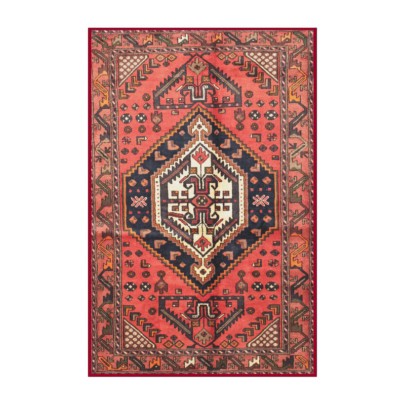 Tapis rouge à motif sud-ouest, Rectangle 7 pi x 9 pi