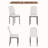 7-Piece Rectangle 71" Dining Table Sets With Adjustable Foot Pads For Dining Room, Restarant, Or Canteen
