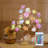 16 Colour RGB Rose Lamp,Colour Change 24 Led Rose Tree Lamp,Remote Control Rose Table Lamp