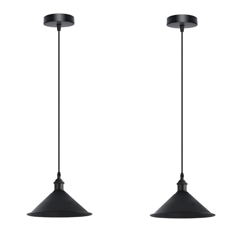 Adalbert 1 - Light Cone Pendant, Black
