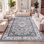Tapis gris / ivoire Keohane