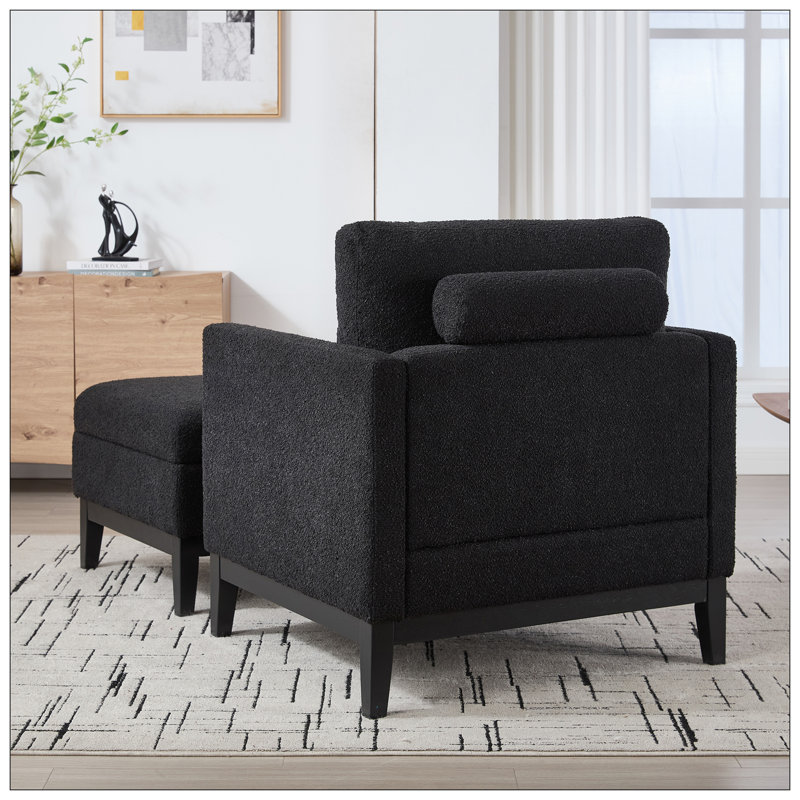 Fauteuils d'appoint, Noir, Noir