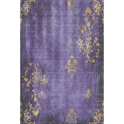 Premium Machine Washable Jacquez AMF1788 Floral Rug