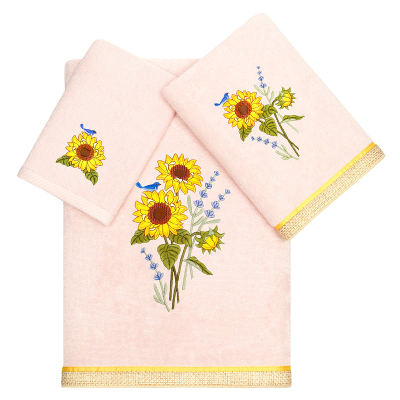  Ensemble de serviettes 3 pièces Azade, Rosé