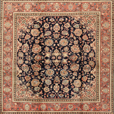 Tapis noir/jaune clair traditionnel Jeppesen