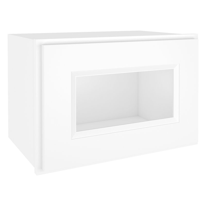 Armoire murale standard traditionnelle en contreplaqué blanc prêt à assembler Homeibro l 18 po x P 12 po x H 12 po Homeibro