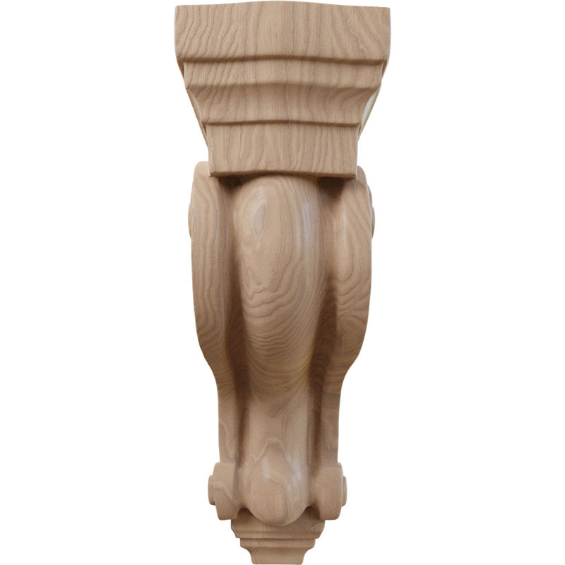 Boston Corbel, Acajou, H 10 po x l 3,38 po x P 6,5 po
