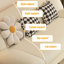 Canapé-coussin modulaire en similicuir blanc crème-129870631
