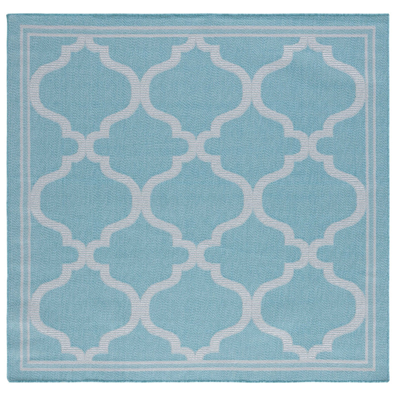 Bermuda Performance Machine Washable Geometric Indoor/Outdoor Area Rug, Square 6'7"