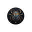 Tapis noir lavable à motif poison noir-2127728010