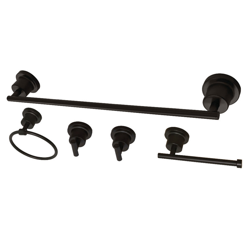 Kingston Brass Concord 5-Piece Bathroom Hardware Set, Oil Rubbed Bronze