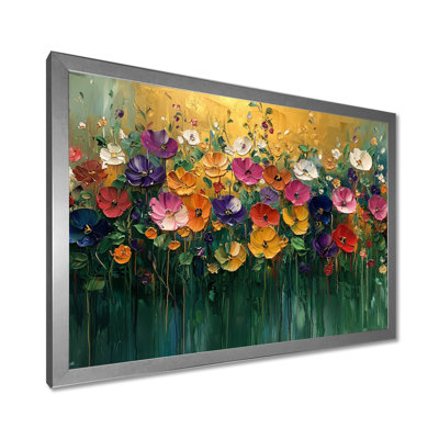Roses et fleurs sauvages Country Bloom Field I - Roses, art mural de salon