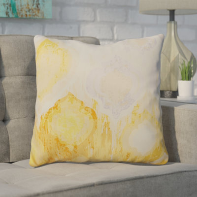 Roberson Damask Cotton Throw Pillow