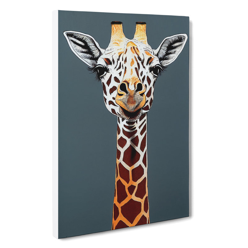 Marvellous Giraffe - Wrapped Canvas, 50cm H x 35cm W x 3cm D