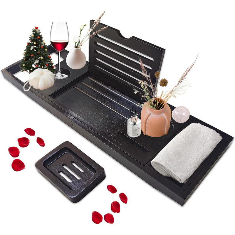 Plateau en bambou pour baignoire