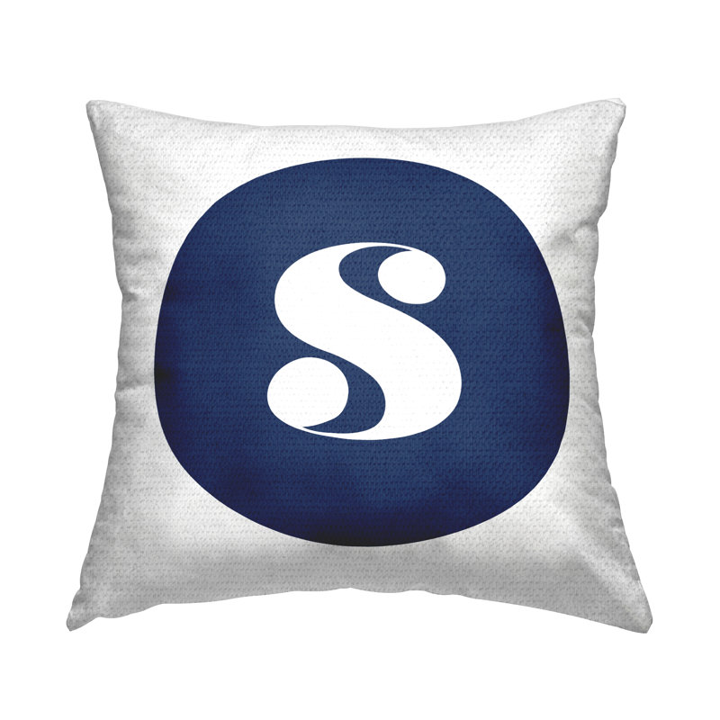 Coussin réversible Blue Circle, S