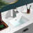 22" L x 15.5" W Rectangular Undermount Bathroom Sink Ceramic Sink with Overflow