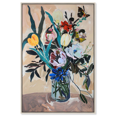 Art Remedy, fleurs vibrantes sur toile, fleurs gaies
