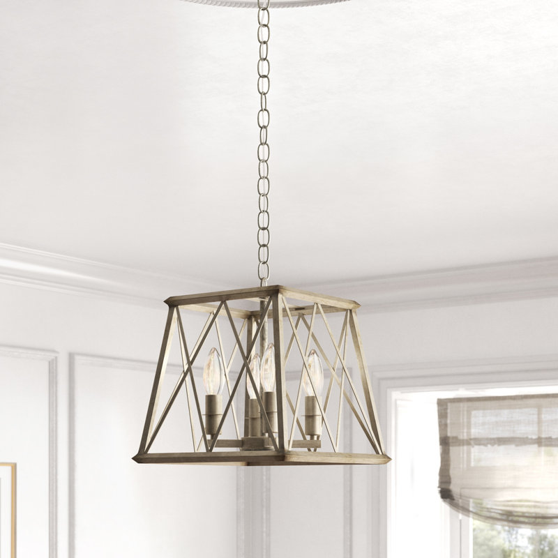 Lustre géométrique à 4 lumières Aspenn