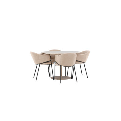 Hysley 4 - Person Dining Set