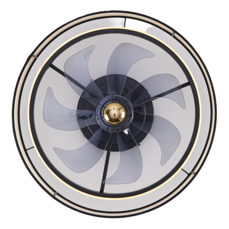 Ventilateur de plafond à pales avec télécommande, ventilateur de plafond silencieux à moteur à courant continu, à l'exception des ampoules