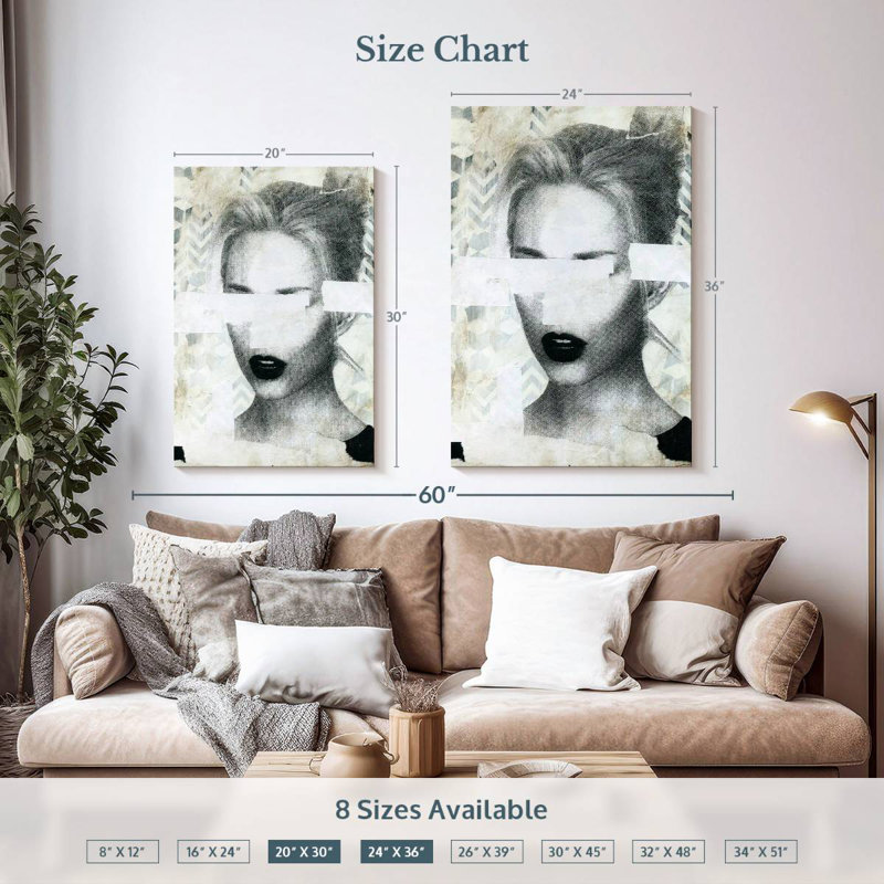 Leisha Torn I, 36" H x 24" W
