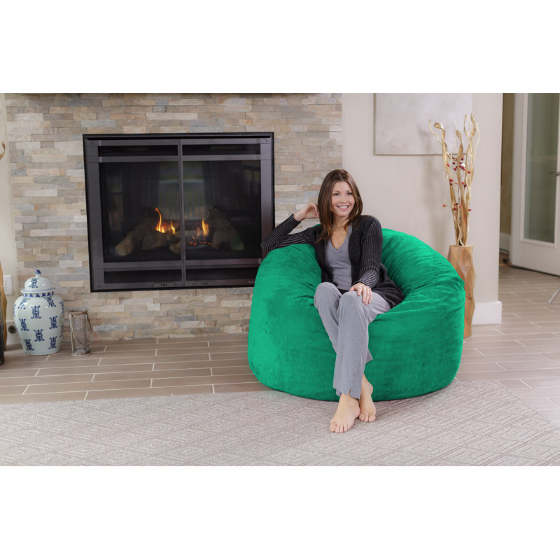Bean Bag Chair - Shredded Memory Foam Filled Round Furniture Bean Bag Chair with Removable and Machine Washable Cover - Bean Bag Sofa Lounge Chair with Soft Micro Fiber Cover  - Bean Bags in Multiple Colors and Sizes