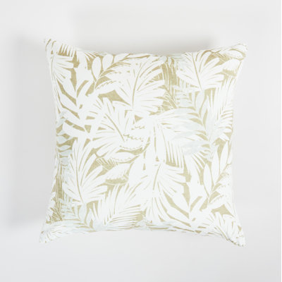 Floral Beige Throw Pillow 24"