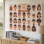 La toile crée une illustration vibrante et inclusive mettant en vedette un groupe d'art mural composé de visages stylisés représentant divers art mural sur toile-1236868064