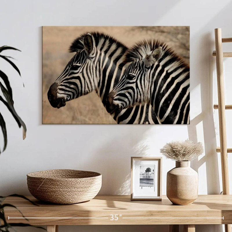 Brampt Zebra Friends, 16'' H x 24'' W