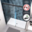Porte de douche à dérivation, porte coulissante, avec verre trempé de 5/16 po-114719595