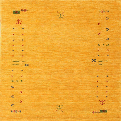 Tapis contemporain jaune