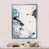Impression argent sur toile encadrée