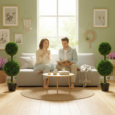 Ensemble de 2 fausses plantes artificielles 3pi