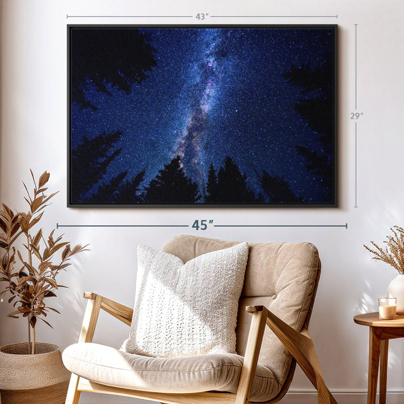 Impression sur toile Woodlands Milky Way, H 29 po x l 43 po