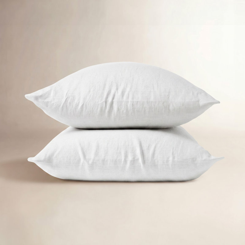 Organic Relaxed Pillowcase, Alpine White, Standard/Queen Pillowcase