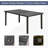 7 Pcs Patio Dining , Metal With Navy Blue Cushions, Iron For Outdoor Lawn Use Pcs, & Table, Yard
