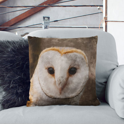 Barn Owl Vol.1 Painting Square Throw Cushion