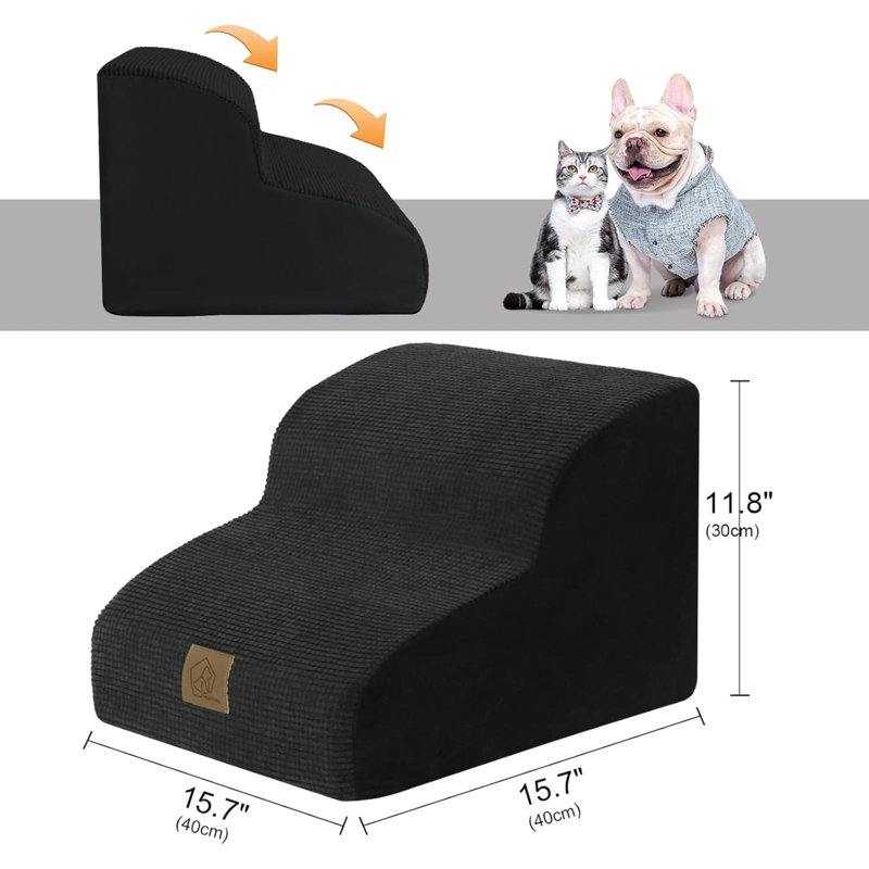 Stairs With 2 Steps, Black
