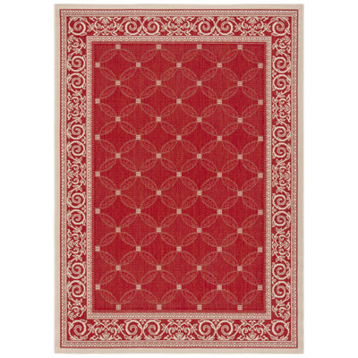 Tapis d'intérieur / extérieur à motif géométrique Herefordshire Performance