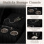 Ensemble de chaises longues d'intérieur en velours côtelé avec dossiers réglables Console USB et rangement-131406123
