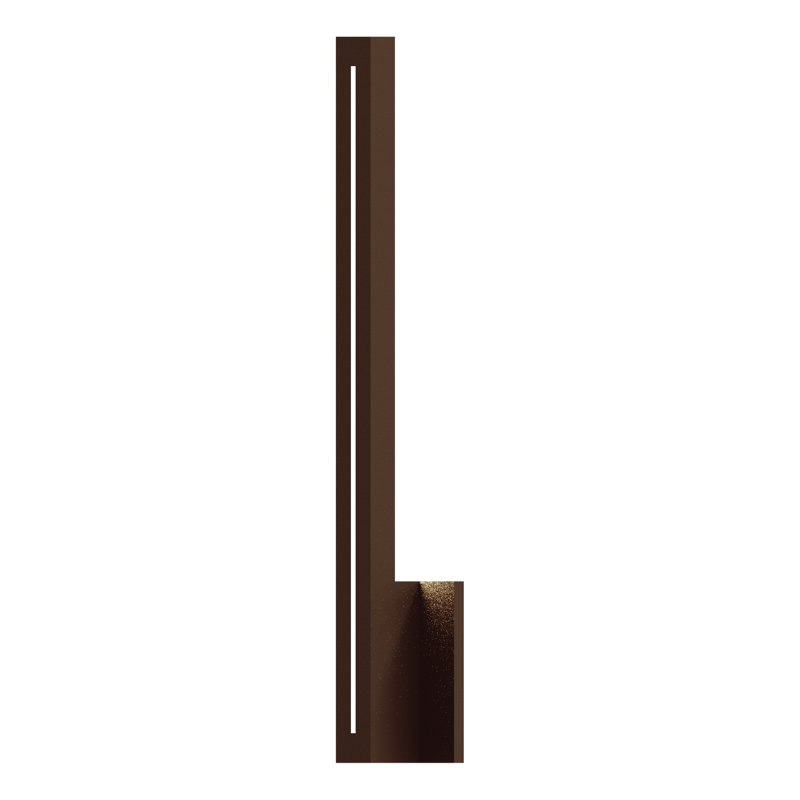 Inside-Out LED Outdoor Armed Sconce, Textured Bronze