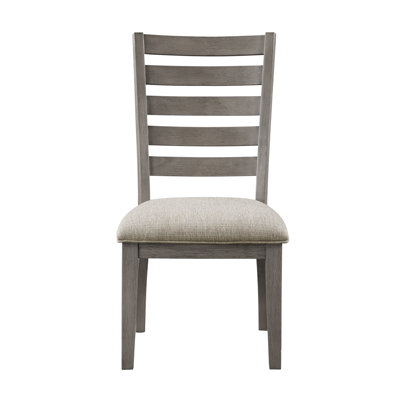 Traditional Style Side Chairs Set Of 2Pc Wooden Frame Ladder Back Design Dining Room Furniture