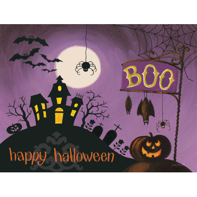 «Happy Haunting I» par - Impression sur toile tendue