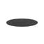Plateau de table en bois massif noir ovale l 47 po seulement-1715837485