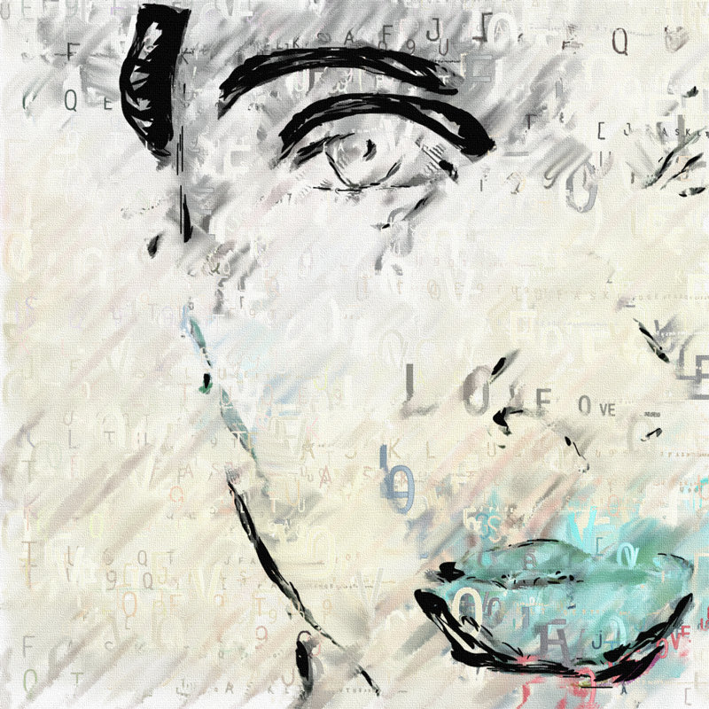 Woman Portrait - Wrapped Canvas Print, 76cm H x 76cm W x 3.8cm D