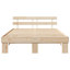 Vidaxl Bed Frame With Headboard Solid Pine Wood-113971058-113971068