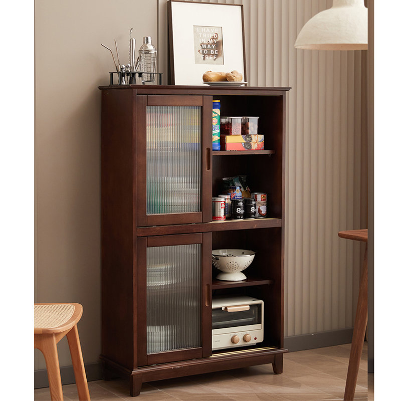 Bibliothèque simple en bois, (4 tablettes) H 52,36 po x l 24,41 po x P 13,39 po, Marron foncé