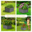 Lit de jardin surélevé en acier galvanisé hexagonal 41 po x 35,5 po x 16,25 po - gris-1162428159