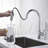 Blossom Chrome Finish Solid Brass Pull-Down Kitchen Sink Faucet – High Arc Swivel Spout with Magnetic Docking and Single Handle Design-24280042-49185337